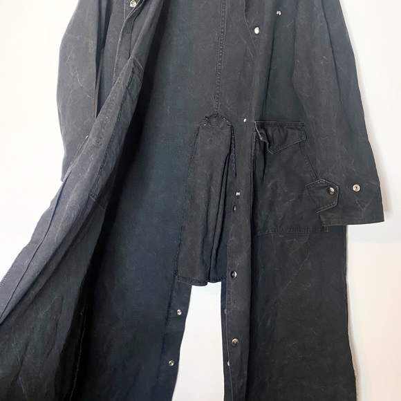 Vintage Circle J Originals Western Cowboy Trench Coat Duster Designs by Renzie - Picture 6 of 8